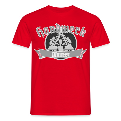 Unisex T-Shirt "Maurer" Rot Männer T-Shirt