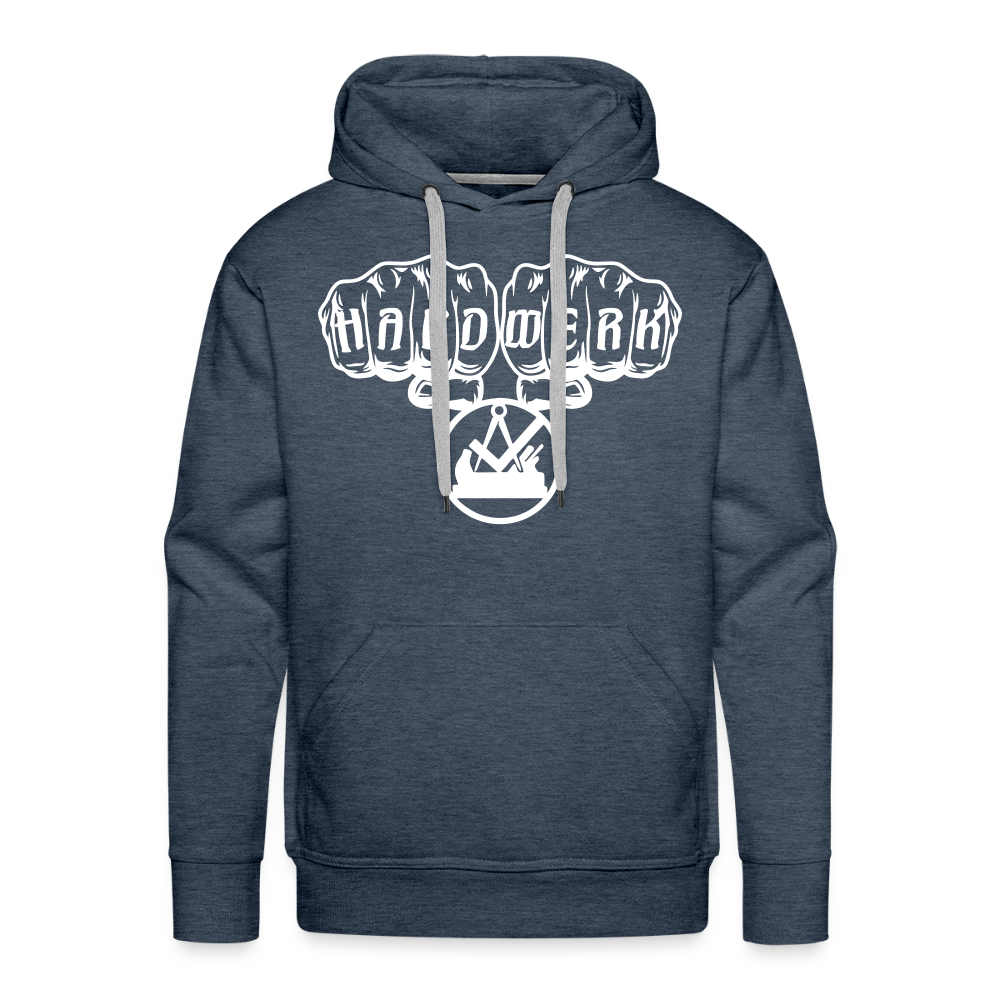 Männer Premium Hoodie "Schreiner" Jeansblau Männer Premium Hoodie