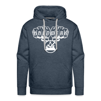 Männer Premium Hoodie "Schreiner" Jeansblau Männer Premium Hoodie