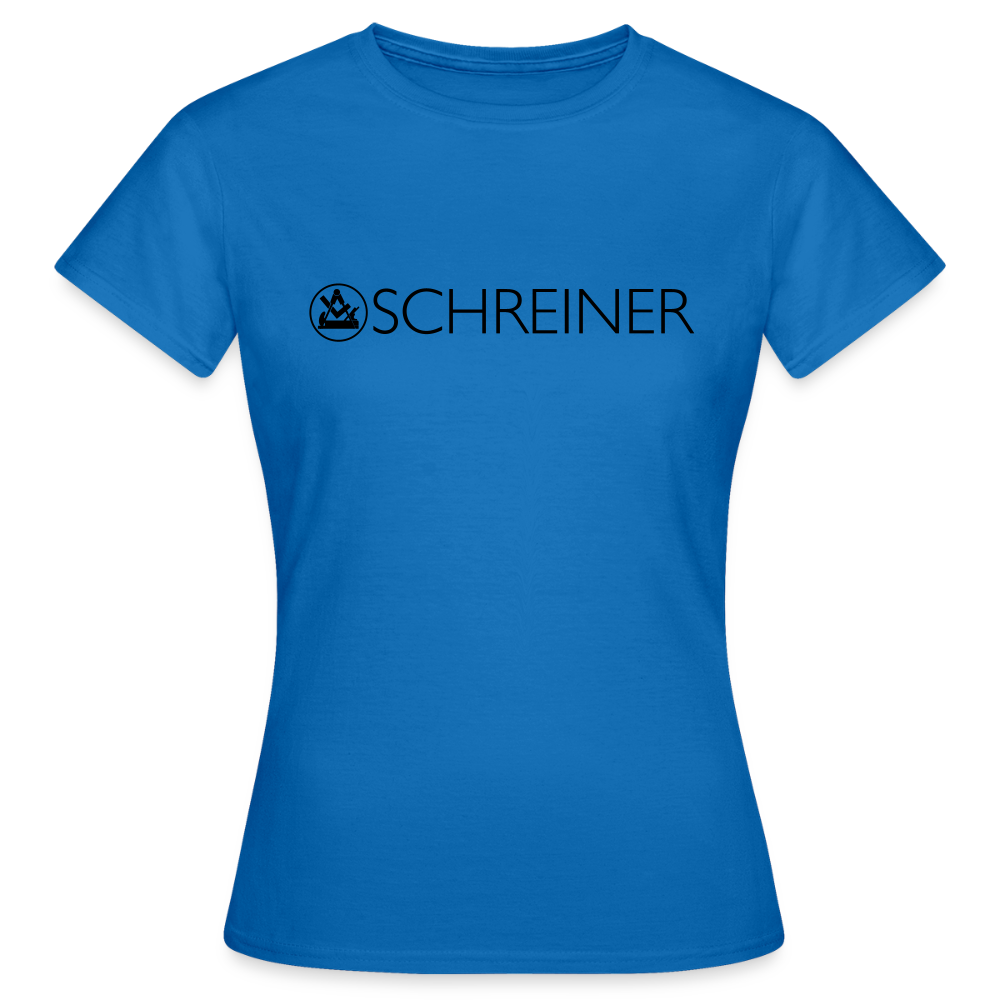 Frauen T-Shirt "Schreiner" Royalblau Frauen T-Shirt