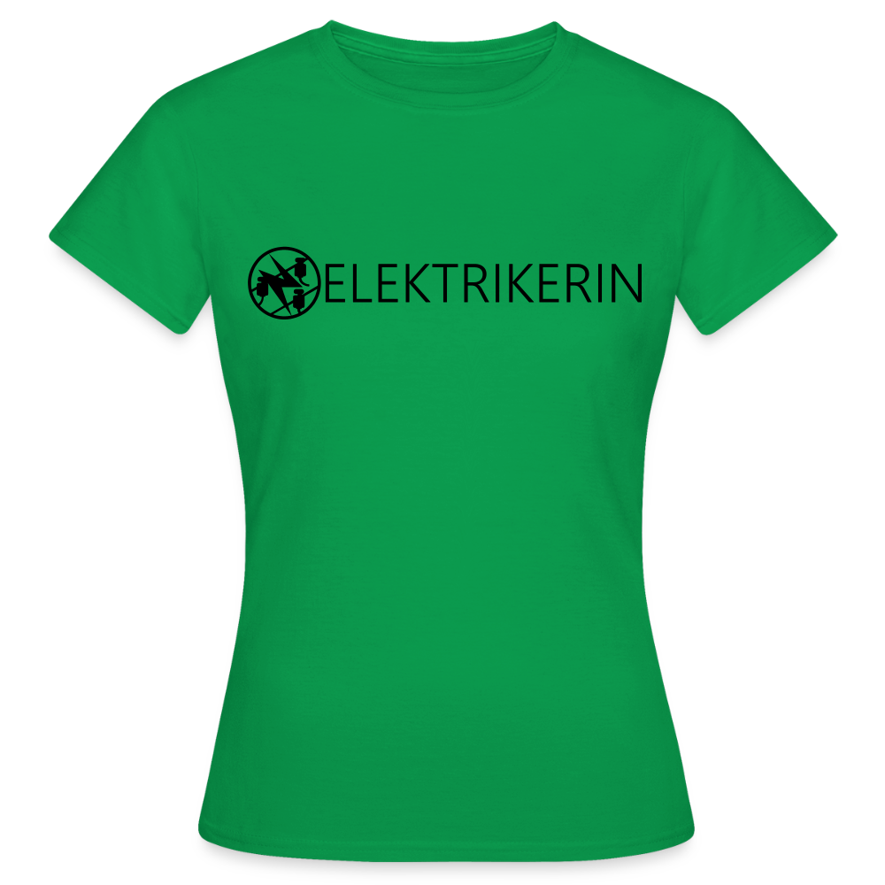 Frauen T-Shirt "Elektrikerin" Kelly Green Frauen T-Shirt