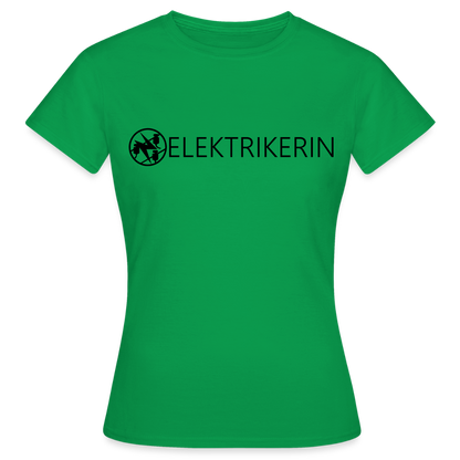 Frauen T-Shirt "Elektrikerin" Kelly Green Frauen T-Shirt
