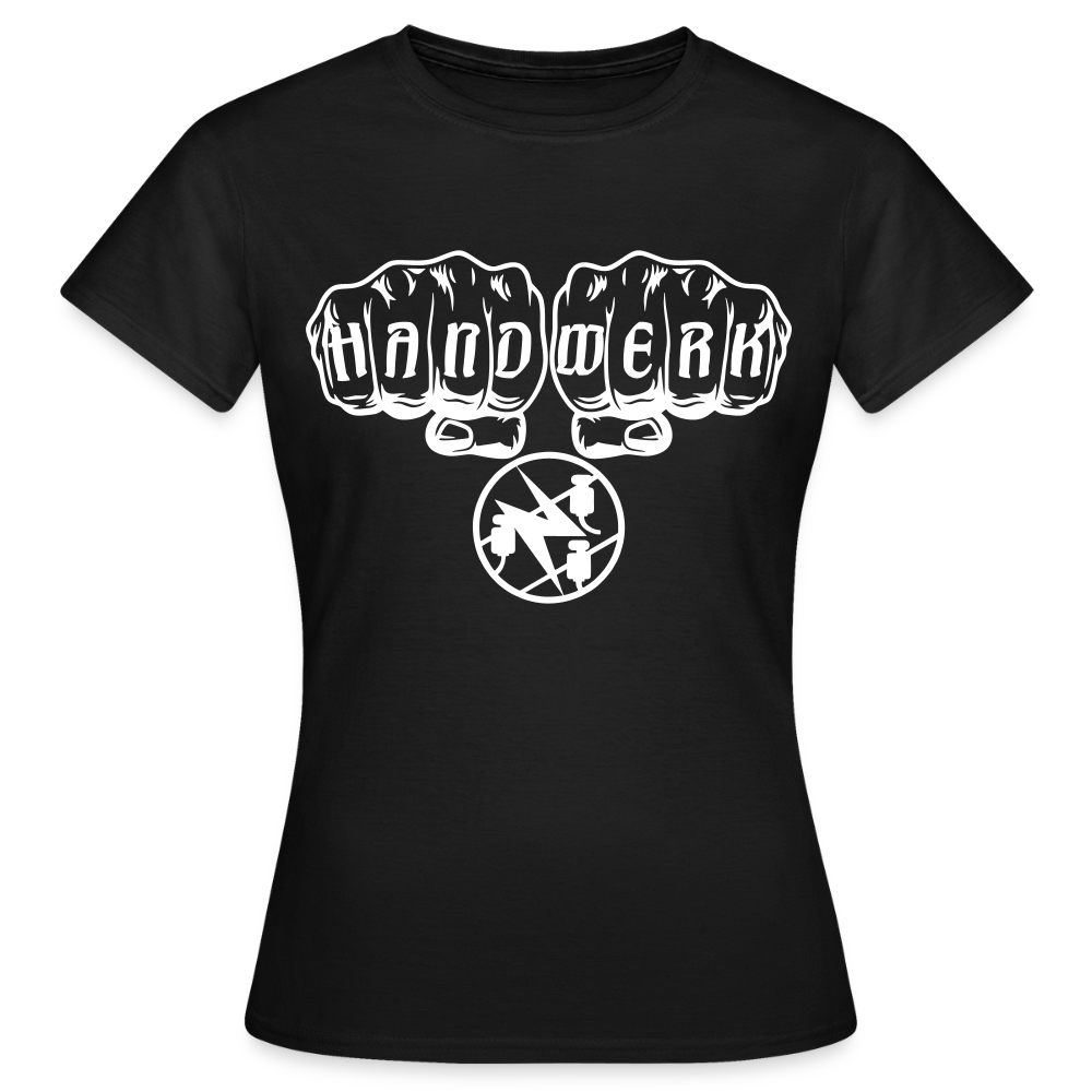 Frauen T-Shirt "Elektriker" Schwarz Frauen T-Shirt
