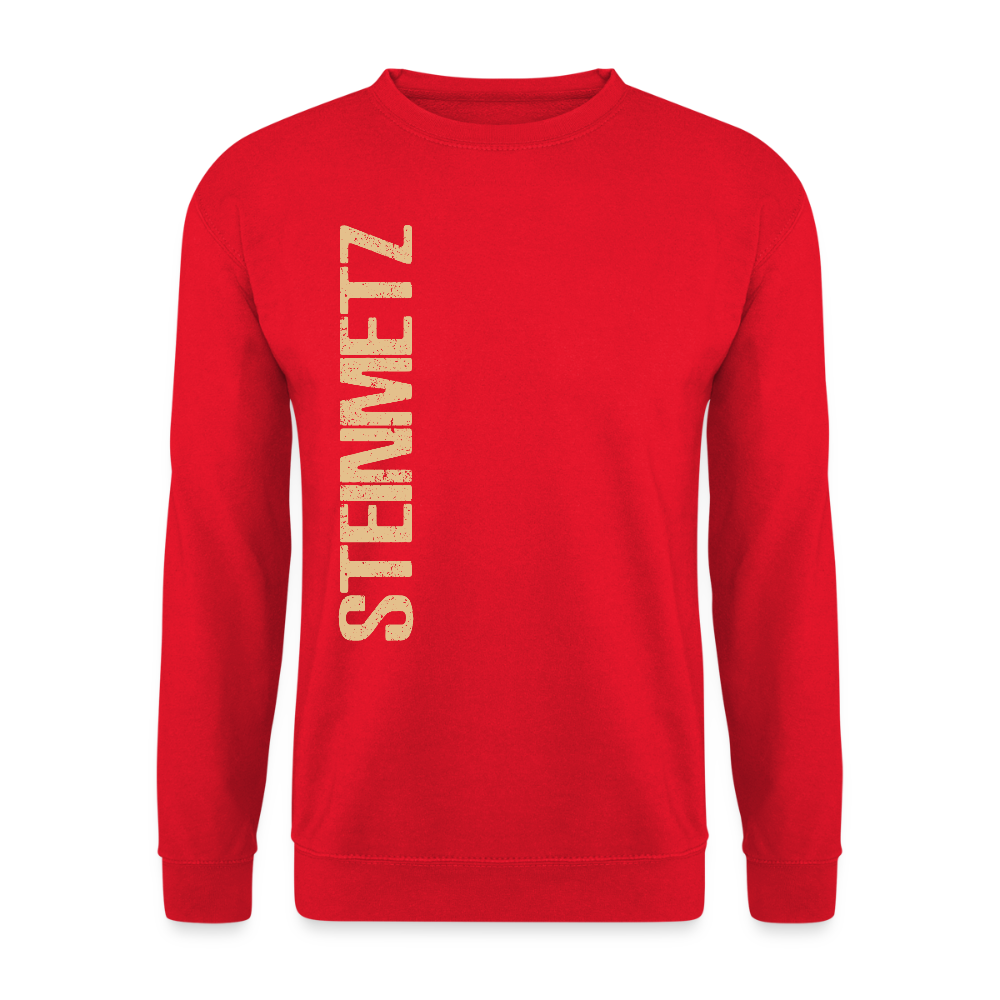 Unisex Pullover "Steinmetz" Rot Unisex Pullover