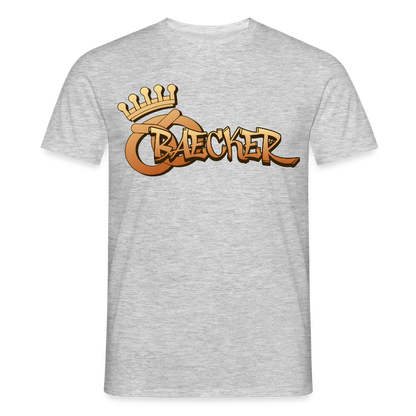 Unisex T-Shirt "Bäcker" Grau meliert Männer T-Shirt