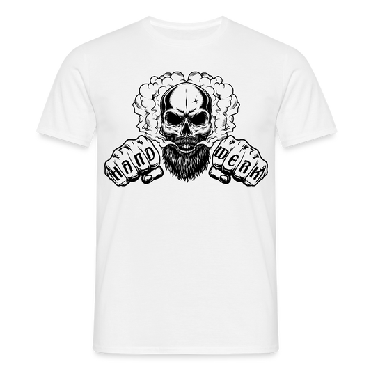 Unisex T-Shirt "Blackbeard-Handwerk" Weiß Männer T-Shirt