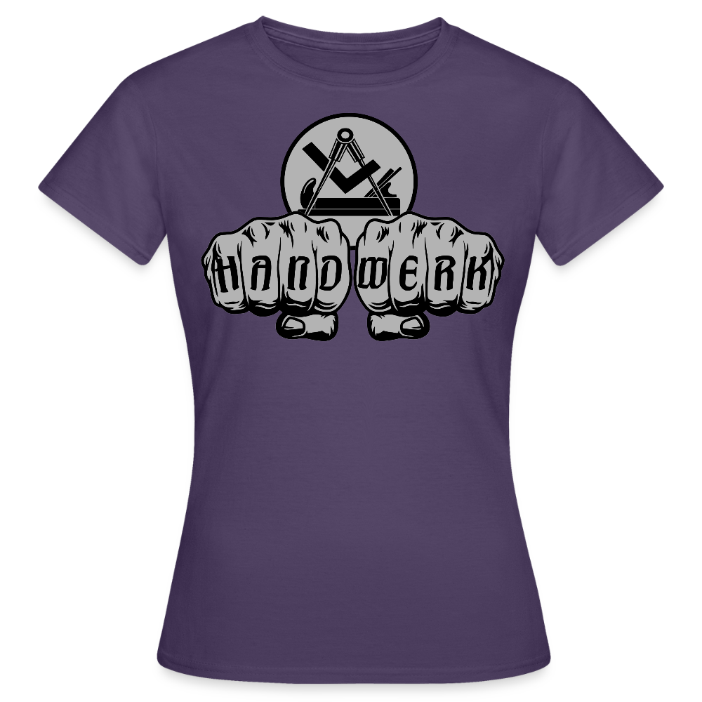 Frauen T-Shirt "Schreiner/Tischler" - Dunkellila