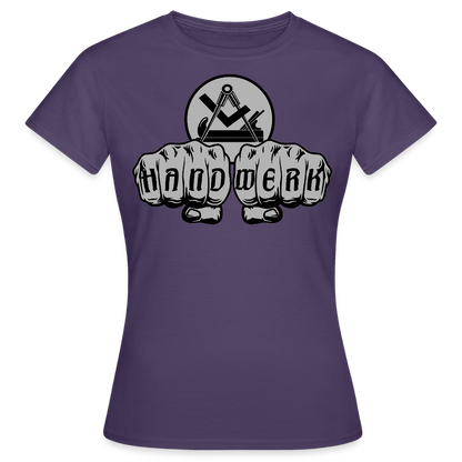 Frauen T-Shirt "Schreiner/Tischler" - Dunkellila