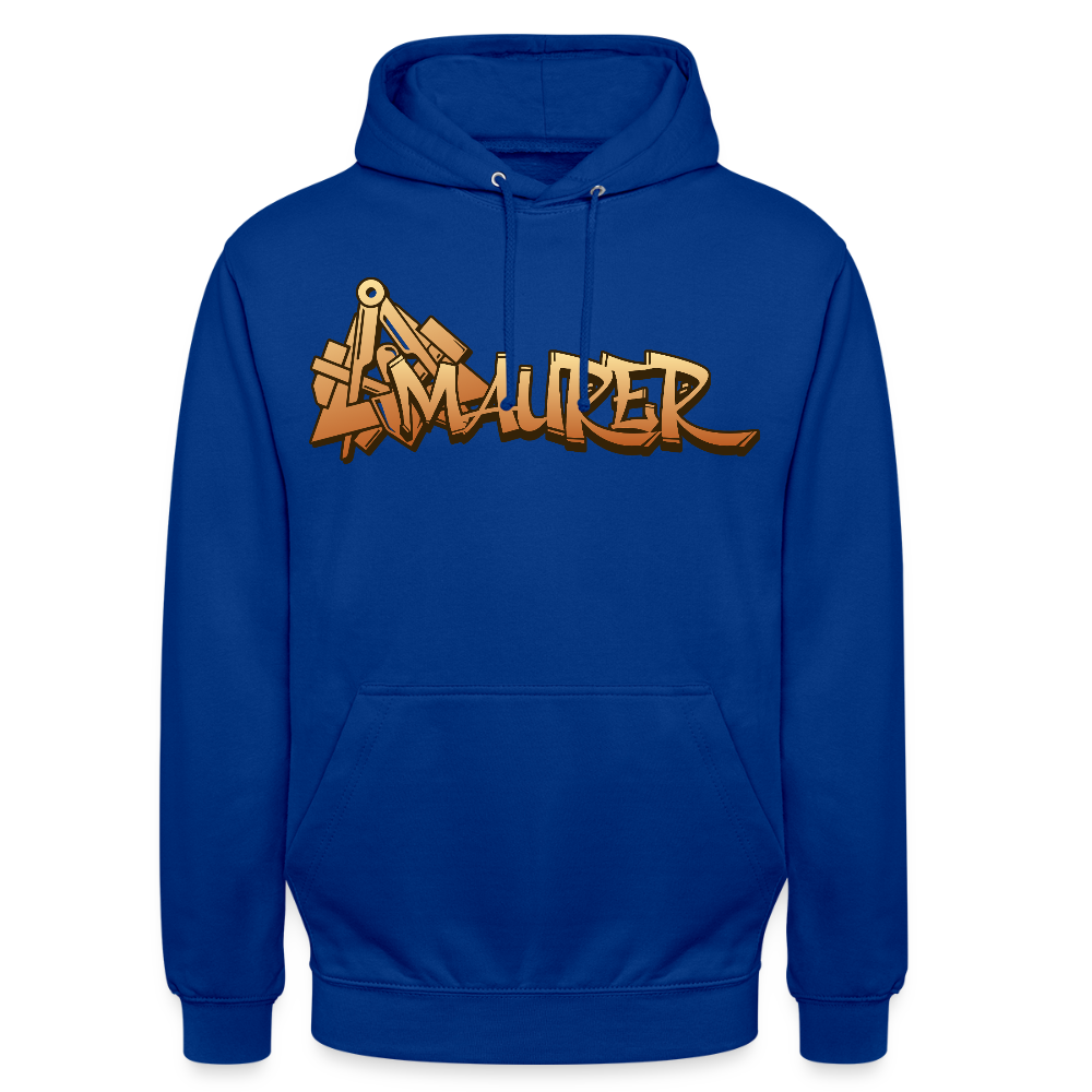 Unisex Hoodie "Maurer" Royalblau Unisex Hoodie
