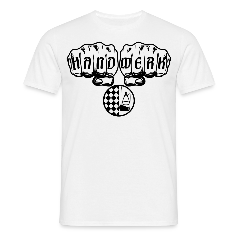 Unisex T-Shirt "Bodenleger" Weiß Männer T-Shirt