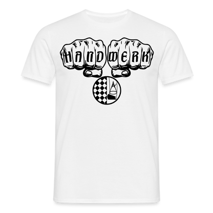 Unisex T-Shirt "Bodenleger" Weiß Männer T-Shirt