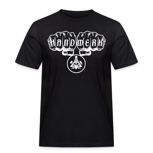 Männer Workwear T-Shirt "Maurer" - Schwarz