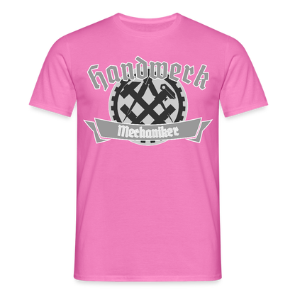 Unisex T-Shirt "Mechaniker" Pink Männer T-Shirt