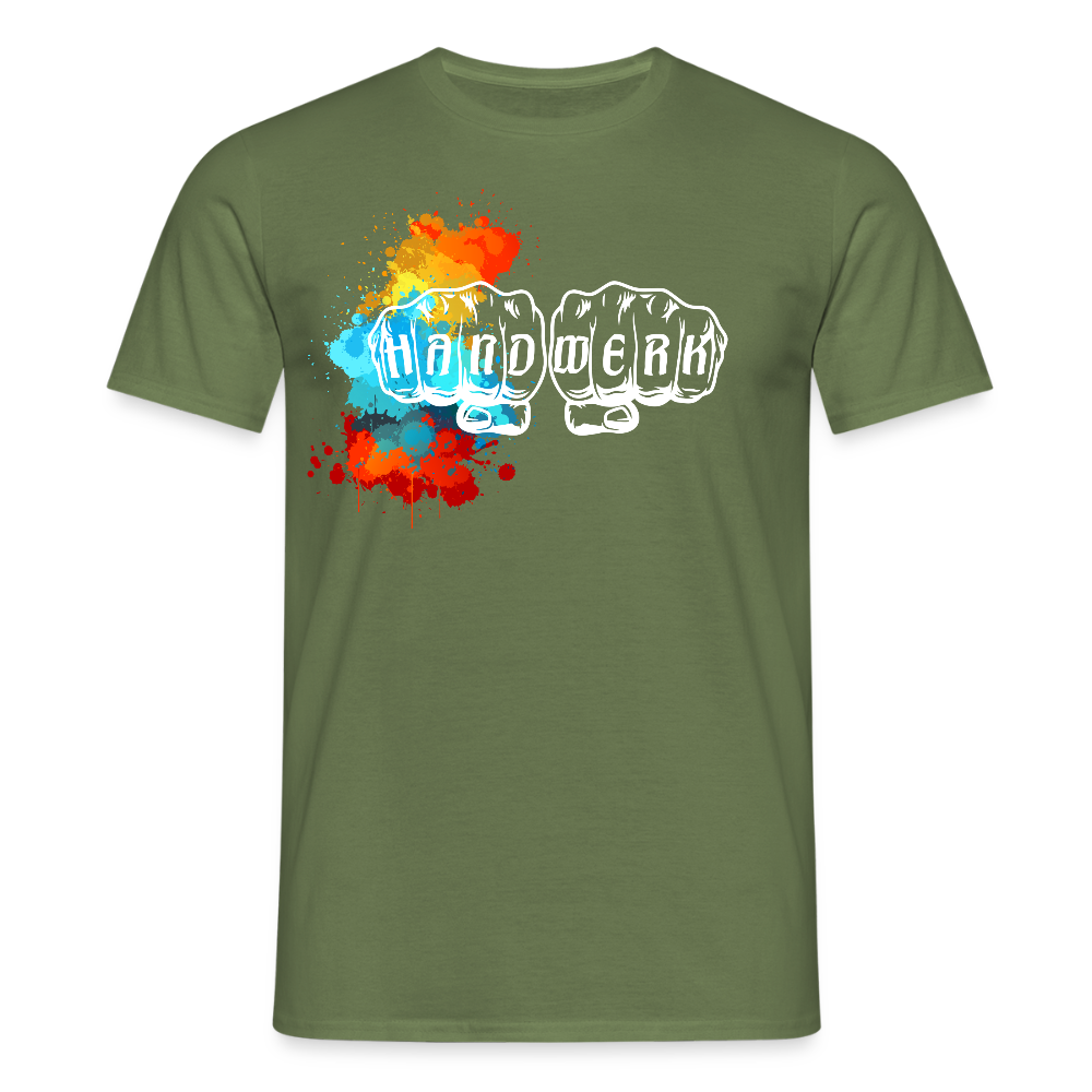 Unisex T-Shirt "Splash" Militärgrün Männer T-Shirt