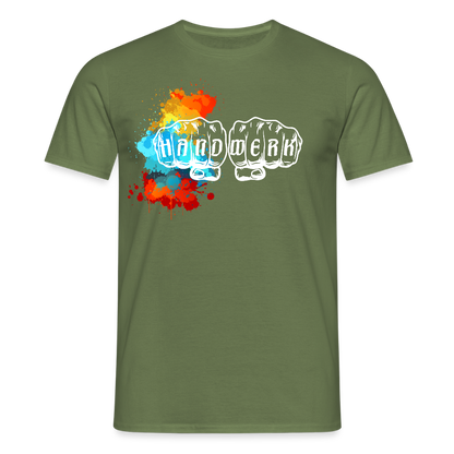 Unisex T-Shirt "Splash" Militärgrün Männer T-Shirt