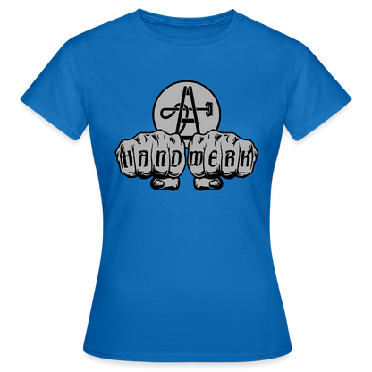 Frauen T-Shirt "Gebäudereiniger" Royalblau Frauen T-Shirt
