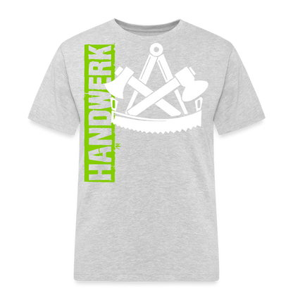 Unisex Workwear T-Shirt "Zimmermann" Grau meliert Männer Workwear T-Shirt