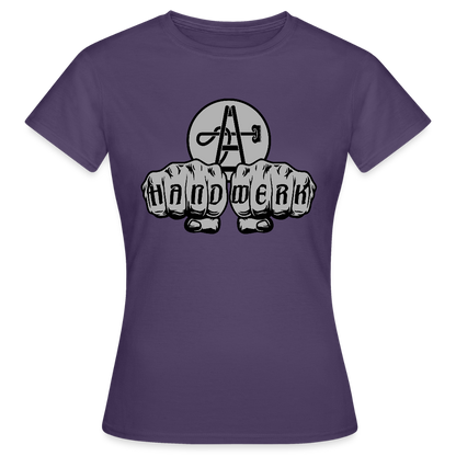 Frauen T-Shirt "Gebäudereiniger" Dunkellila Frauen T-Shirt