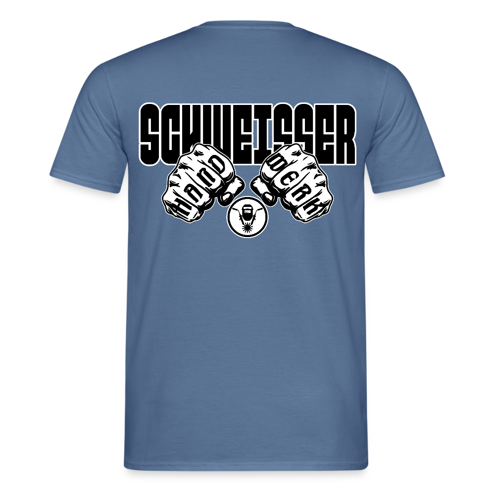 Unisex T-Shirt "Schweisser" Taubenblau Männer T-Shirt