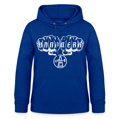 Frauen Hoodie "Gebäudereiniger" Royalblau Frauen Hoodie