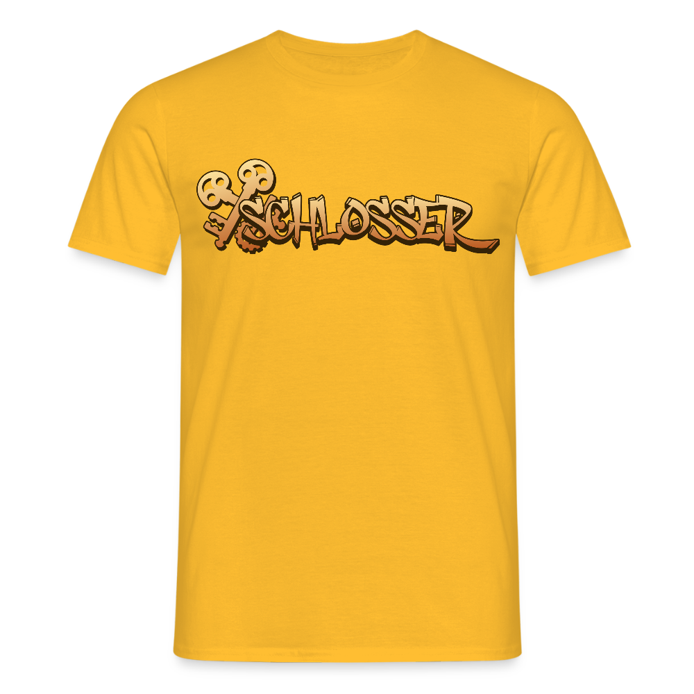 Unisex T-Shirt "Schlosser" Gelb Männer T-Shirt