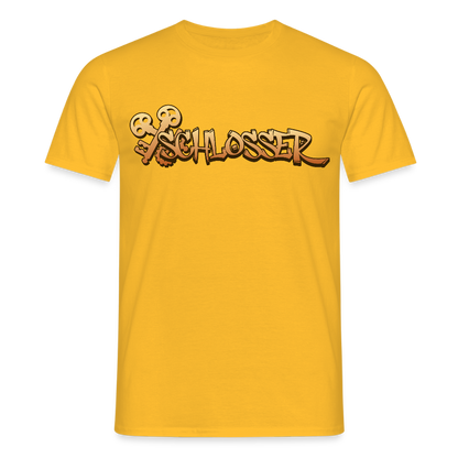 Unisex T-Shirt "Schlosser" Gelb Männer T-Shirt