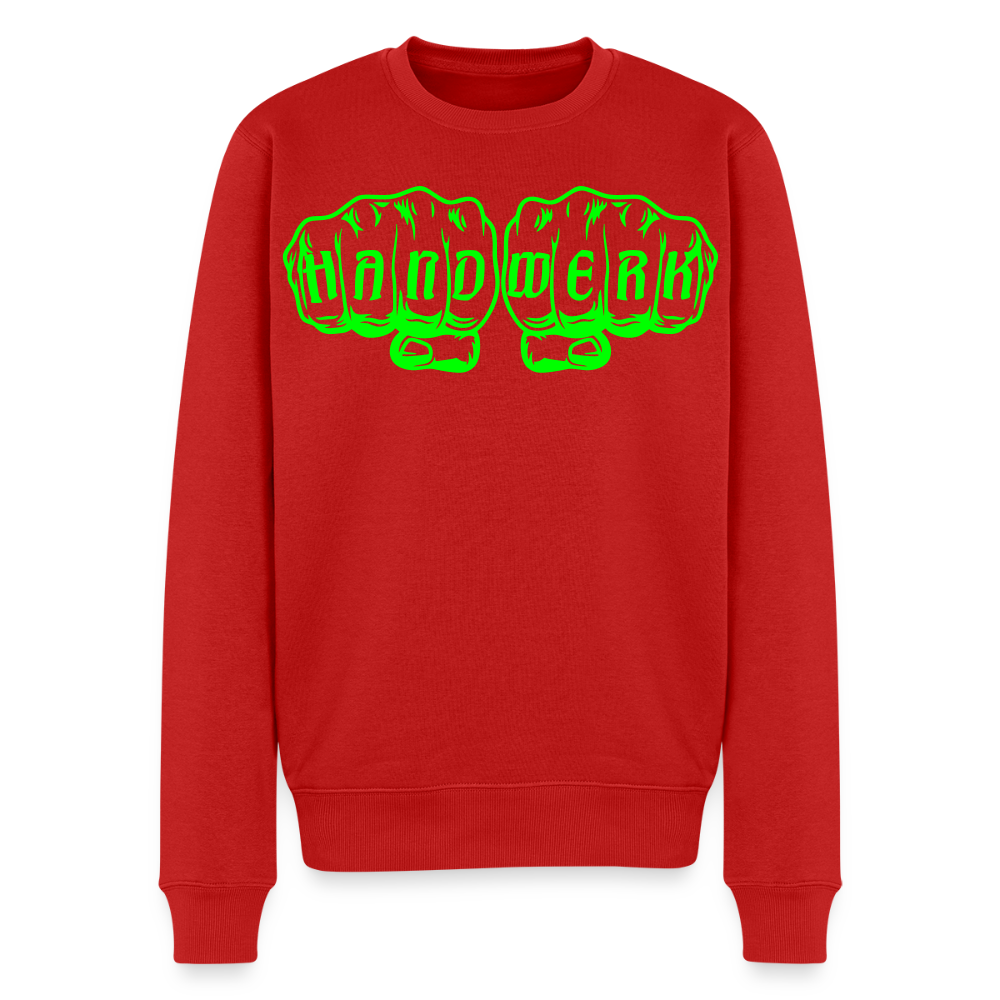 Unisex Premium Pullover "Metallbauer" neongrün Rot Männer Premium Pullover