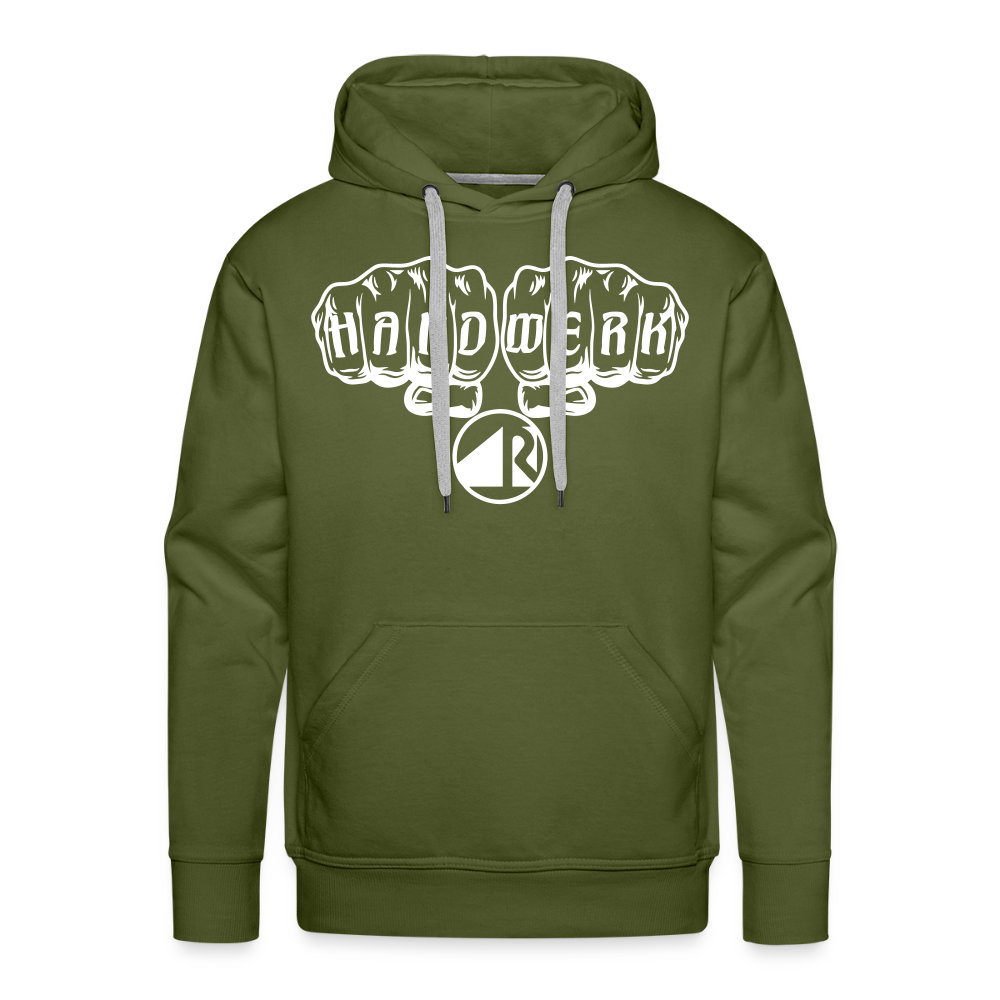 Männer Premium Hoodie "Raumausstatter" Olivgrün Männer Premium Hoodie