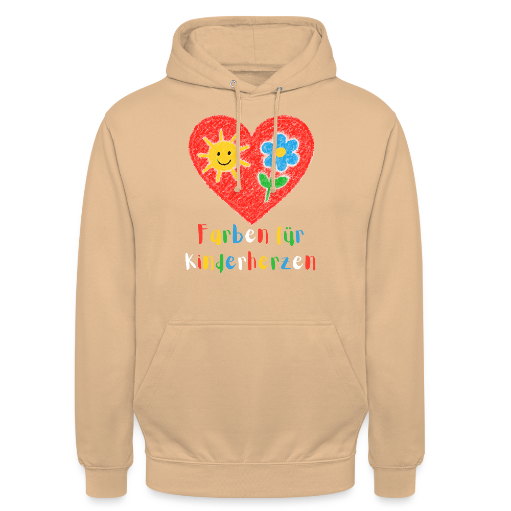 Unisex Hoodie "Kinderherzen" Pfirsich Unisex Hoodie