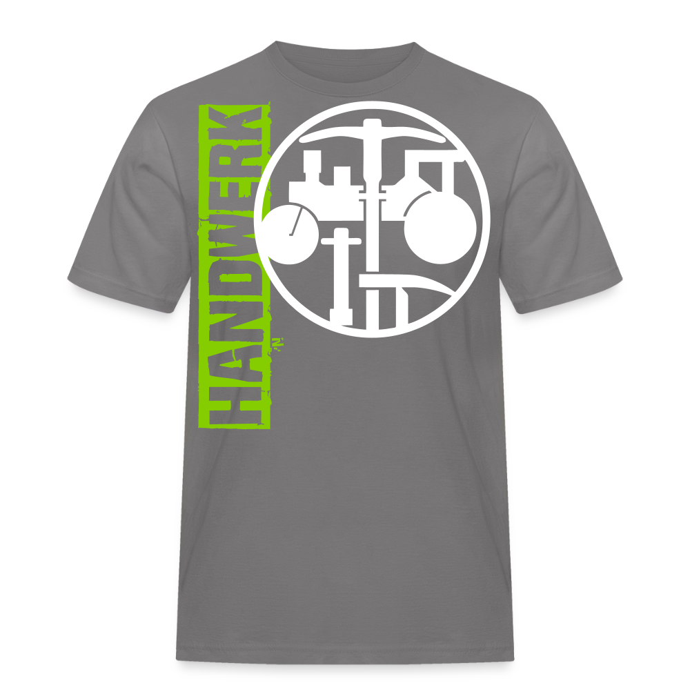 Unisex Workwear T-Shirt "Strassenbauer" Grau Männer Workwear T-Shirt
