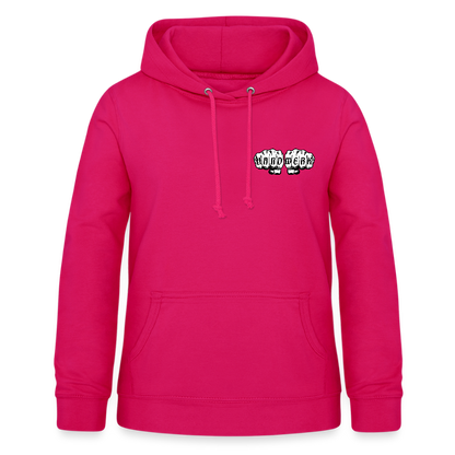 Frauen Hoodie "Gebäudereinigerin" (beidseitig bedruckt) - dunkles Pink