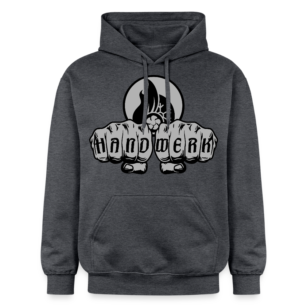Gildan Unisex Softstyle® "Klimatechniker" Dunkelgrau meliert Gildan Unisex Softstyle® Midweight Hoodie