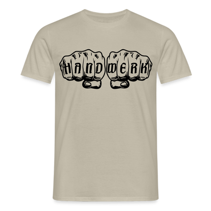 Unisex T-Shirt "Handwerk" Sandbeige Männer T-Shirt