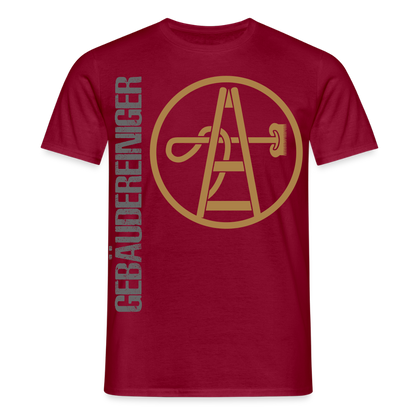 Unisex T-Shirt "Gebäudereiniger" Ziegelrot Männer T-Shirt