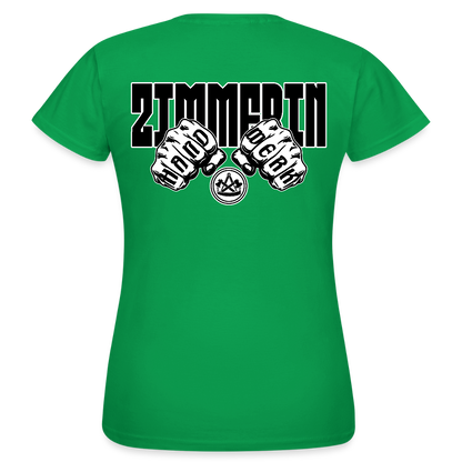 Frauen T-Shirt "Zimmerin" (beidseitig bedruckt) Kelly Green Frauen T-Shirt