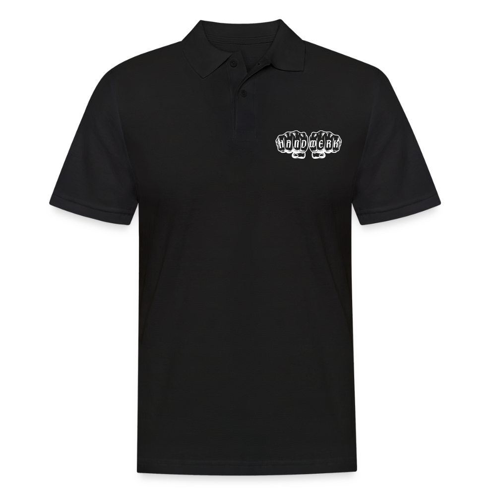 Männer Poloshirt "Handwerk" Schwarz Männer Poloshirt