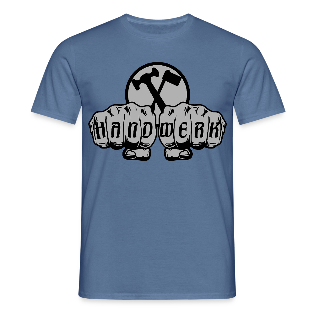 Unisex T-Shirt "Installateur" Taubenblau Männer T-Shirt