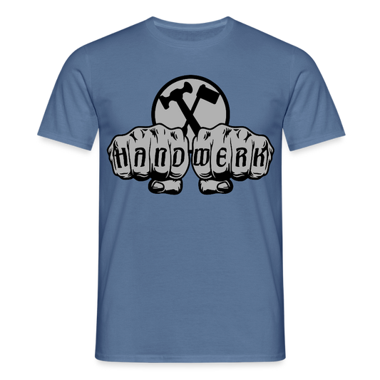 Unisex T-Shirt "Installateur" Taubenblau Männer T-Shirt