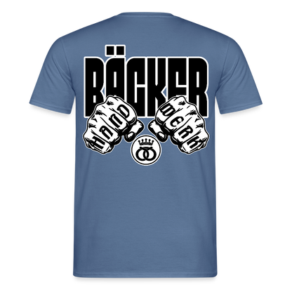 Unisex T-Shirt "Bäcker" - Taubenblau 