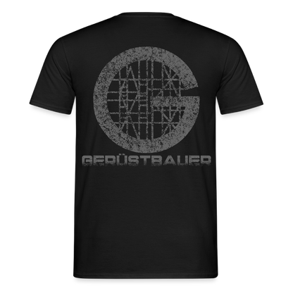 Unisex T-Shirt "Gerüstbauer" Schwarz Männer T-Shirt