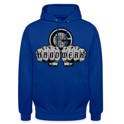 Unisex Hoodie "Gerüstbauer" Royalblau Unisex Hoodie