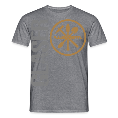 Unisex T-Shirt "Glaser" Graphit meliert Männer T-Shirt