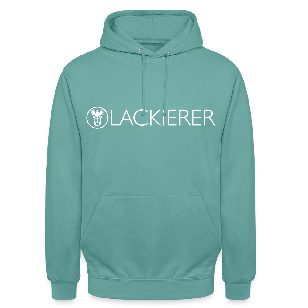 Unisex Hoodie "Lackierer" Pastelltürkis Unisex Hoodie