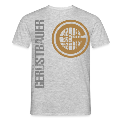 Unisex T-Shirt "Gerüstbauer" Grau meliert Männer T-Shirt