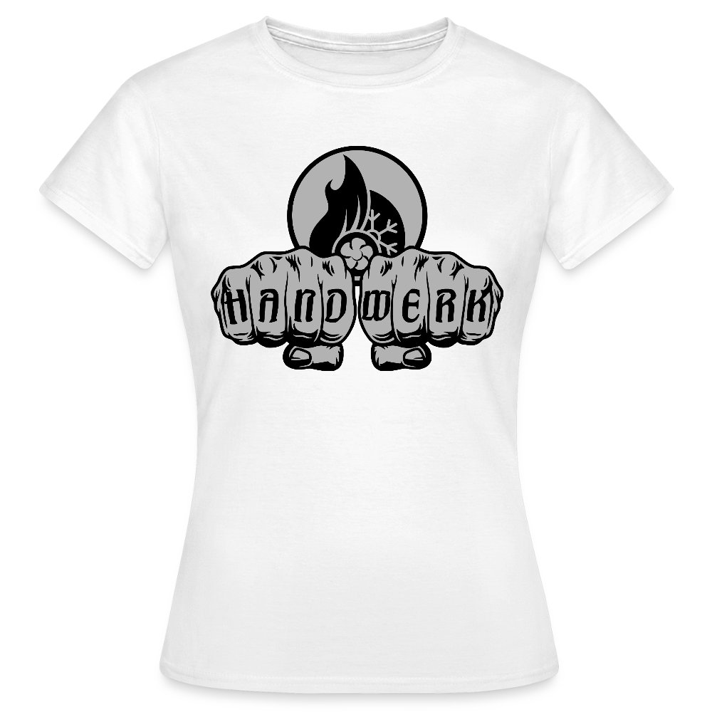 Frauen T-Shirt "Klimatechniker" Weiß Frauen T-Shirt