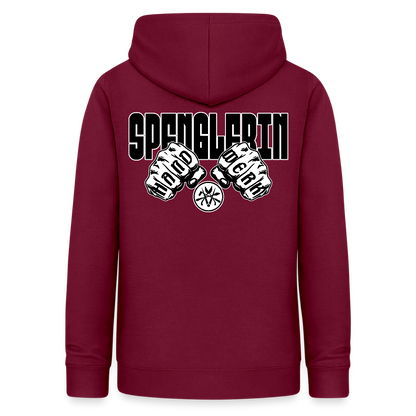 Frauen Hoodie "Spenglerin" (beidseitig beruckt) - Bordeaux