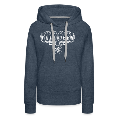 Frauen Premium Hoodie "Spengler" - Jeansblau