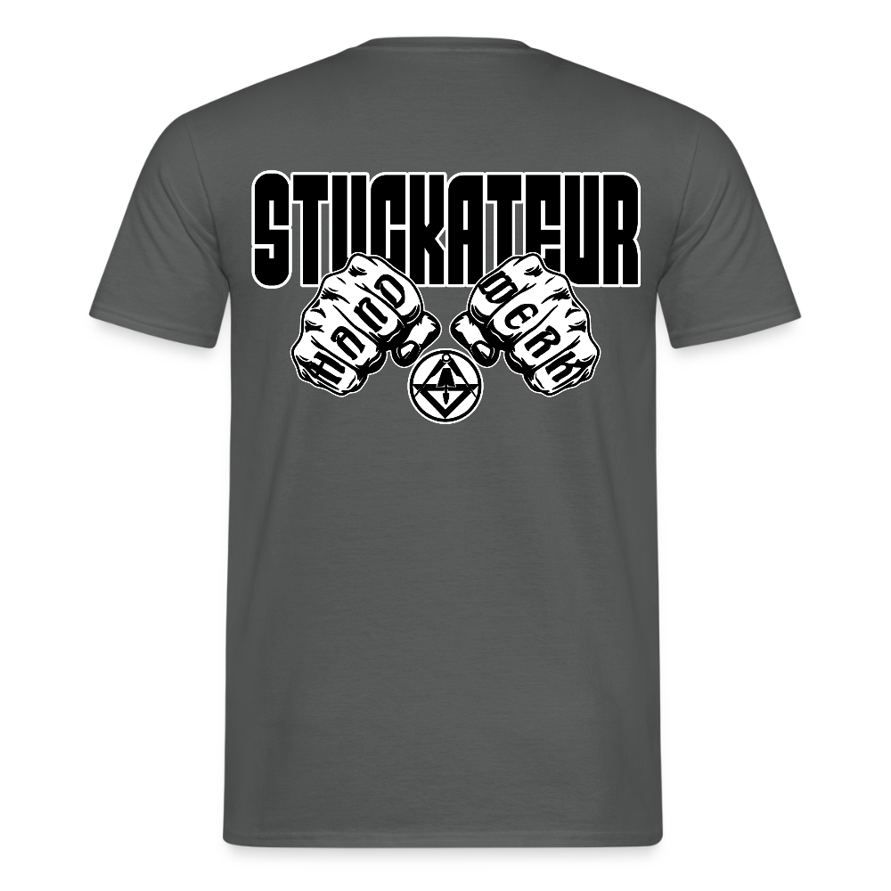 Unisex T-Shirt "Stuckateur" Anthrazit Männer T-Shirt