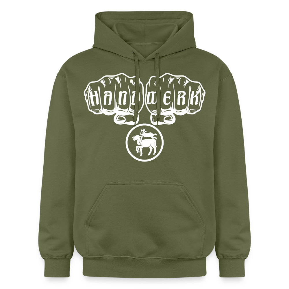 Gildan Unisex Softstyle® "Fleischer" Militärgrün Gildan Unisex Softstyle® Midweight Hoodie