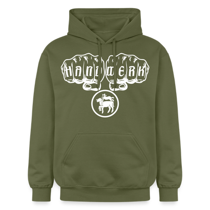 Gildan Unisex Softstyle® "Fleischer" Militärgrün Gildan Unisex Softstyle® Midweight Hoodie